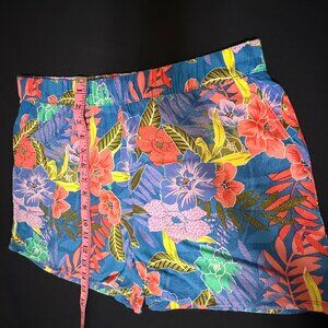 Caribbean Joe Women's Tropical Rayon Shorts size Medium